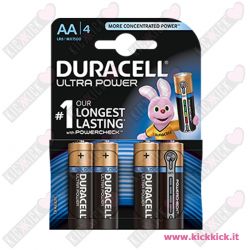 Duracell AAA MiniStilo Ultra Power Duralock - Blister da 4 pile