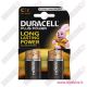 Duracell C MezzaTorcia Plus Power Duralock - Blister da 2 pile