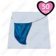 Slip Uomo Monouso in Tnt Blu Imbustato Singolarmente 50 Pezzi