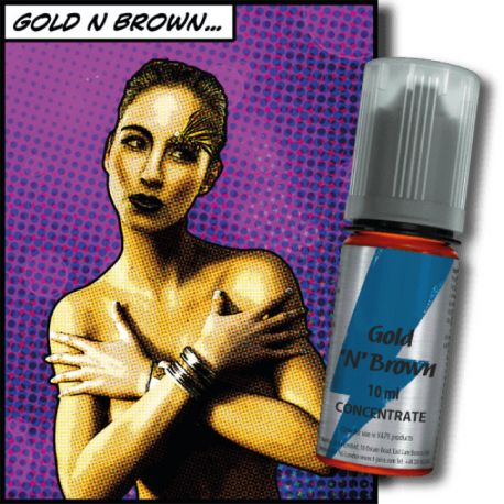 Gold N' Brown T-Juice Aroma Concentrato 30ml Liquido per Sigaretta Elettronica Fai Da Te