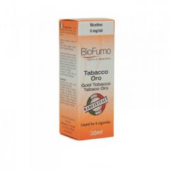 Tabacco Oro Biofumo Liquido Pronto da 10 ml Aroma Tabaccoso