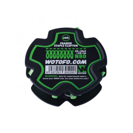 Framed Stample Clapton Wire 28+38*9+28+36 N80 Wotofo Filo Resistivo per Atomizzatori Rigenerabili