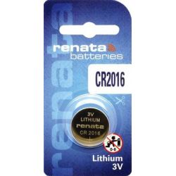 CR2016 Batteria a bottone Pila Litio Renata CR 2016 90 mAh 3 V 1 pz.