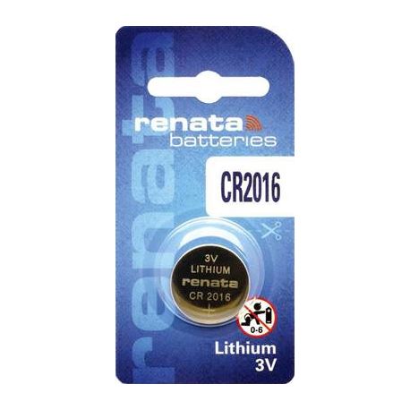 CR2016 Batteria a bottone Pila Litio Renata CR 2016 90 mAh 3 V 1 pz.