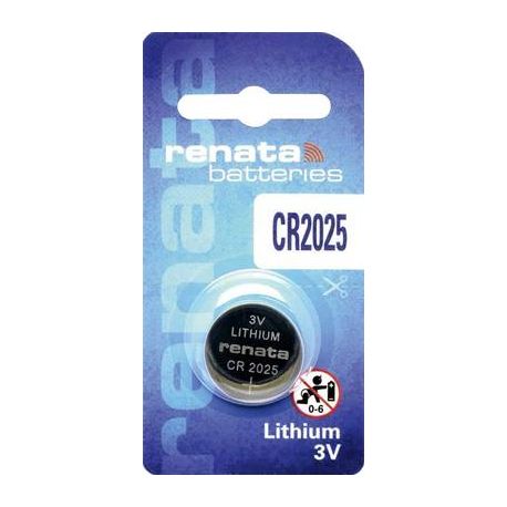 CR2025 Batteria a bottone Pila Litio Renata CR 2025 165 mAh 3 V 1 pz.