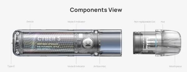 aspire cyber s kit componenti sigaretta elettronica