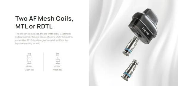 resistenze aspire af coil compatibili con flexus fit kit