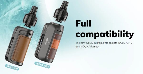 iSolo Air 2 Eleaf Pod Mod Kit 1500mAh Compatibilità