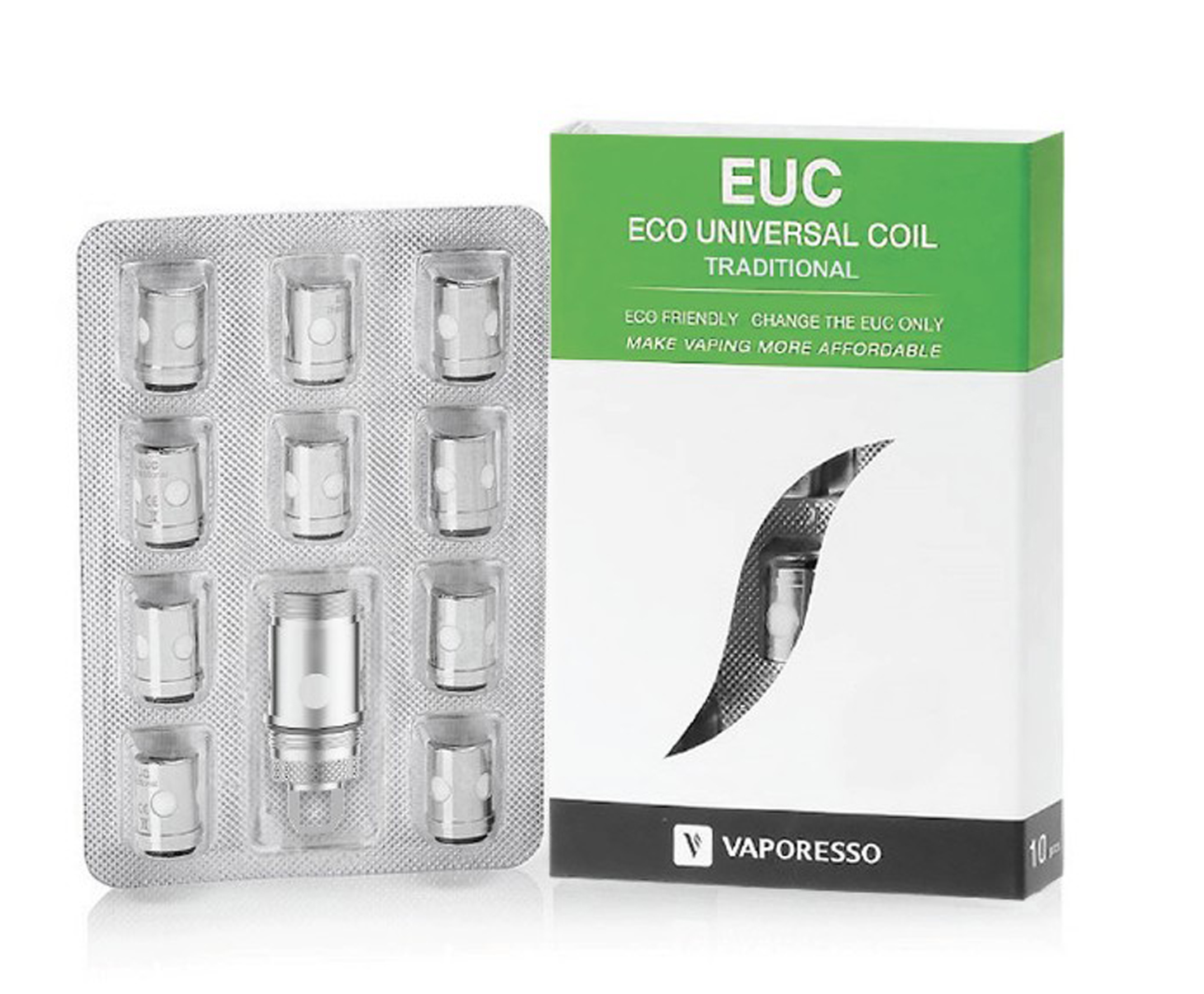 Euc Traditional Resistenza Vaporesso 10 pezzi + Sleeve