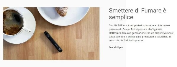 lik bar sigaretta elettronica usa e getta per smettere di fumare