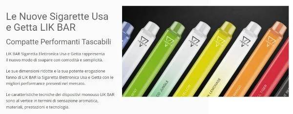 lik bar sigarette elettroniche usa e getta suprem-e