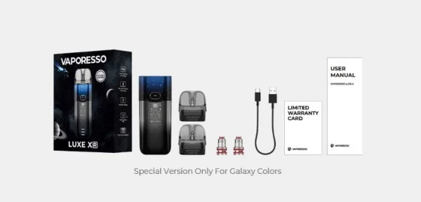 luxe xr kit vaporesso contenuto della confezione